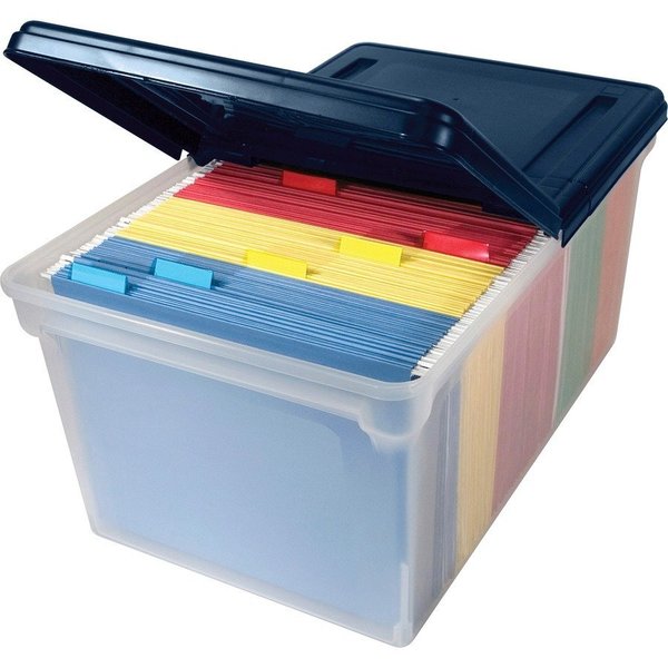 Advantus File Tote, Extra Capacity, 14-1/2"x23-1/2"x11-1/4", CL/NY AVT55797